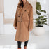 ÜBERGROSSE LANGE WINTERJACKE FÜR DAMEN MIT BREITEM REVERS